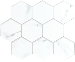 PORCELANATO MOSAICO HEXA CALACATA MATE 9.5X11cm